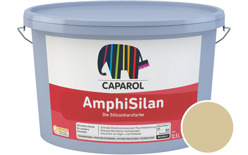 Caparol AmphiSilan 7,5L Fassadenfarbe / Getnt im Farbton Curry 45