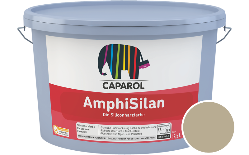Caparol AmphiSilan 12,5L Fassadenfarbe / Getnt im Farbton Curry 5