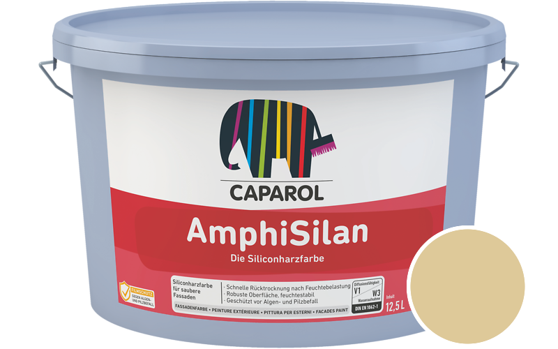 Caparol AmphiSilan 12,5L Fassadenfarbe / Getnt im Farbton Curry 75