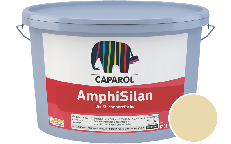 Caparol AmphiSilan 12,5L Fassadenfarbe / Getnt im Farbton Curry 80