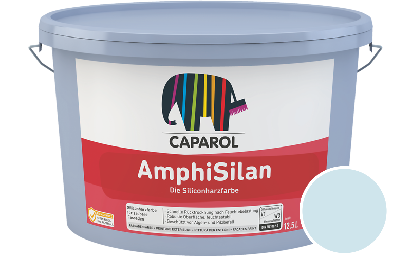 Caparol AmphiSilan 2,5L Fassadenfarbe / Getnt im Farbton Donau 18