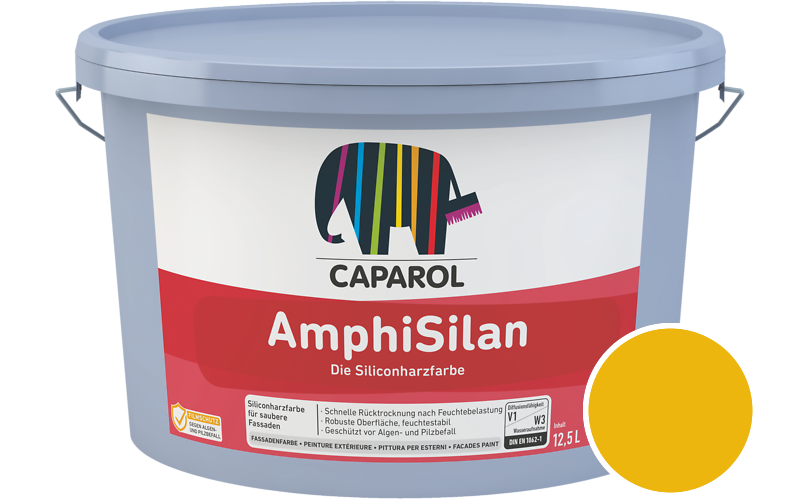 Caparol AmphiSilan 7,5L Fassadenfarbe / Getnt im Farbton Ginster 130