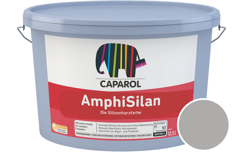 Caparol AmphiSilan 2,5L Fassadenfarbe / Getnt im Farbton Grau 15
