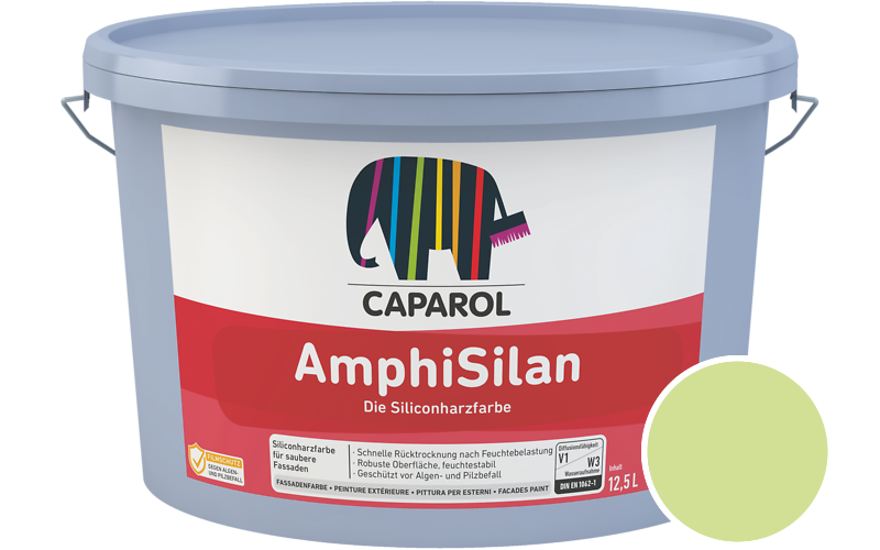 Caparol AmphiSilan 2,5L Fassadenfarbe / Getnt im Farbton Herba 50
