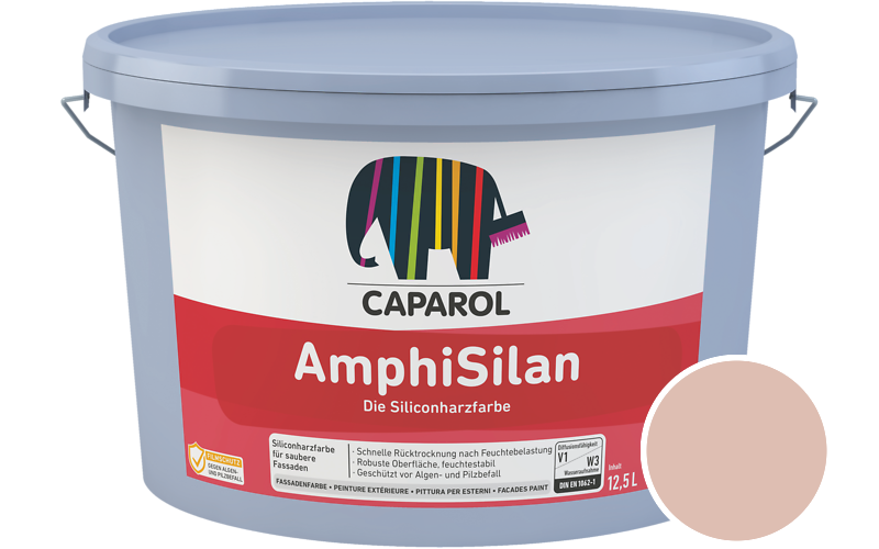 Caparol AmphiSilan 12,5L Fassadenfarbe / Getnt im Farbton Lachs 15