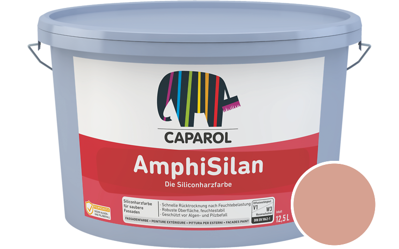 Caparol AmphiSilan 7,5L Fassadenfarbe / Getnt im Farbton Lachs 50