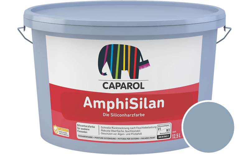 Caparol AmphiSilan 2,5L Fassadenfarbe / Getnt im Farbton Lago 80