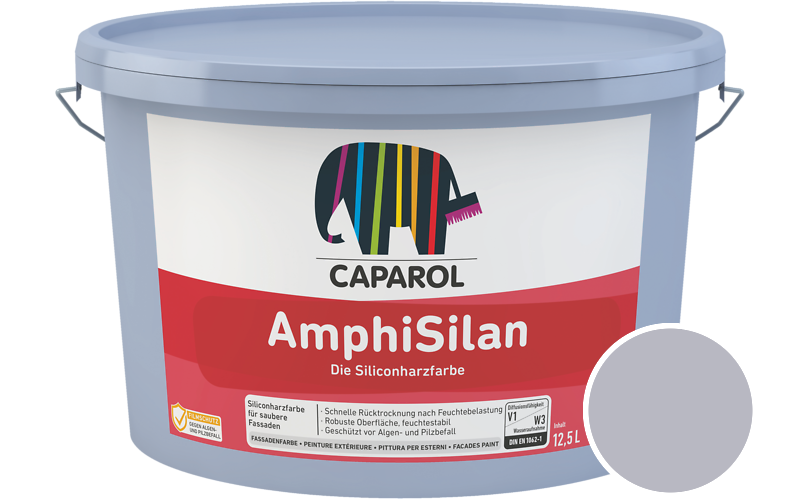 Caparol AmphiSilan 2,5L Fassadenfarbe / Getnt im Farbton Lavendel 15
