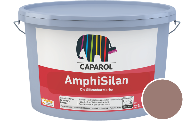 Caparol AmphiSilan 7,5L Fassadenfarbe / Getnt im Farbton Magma 45