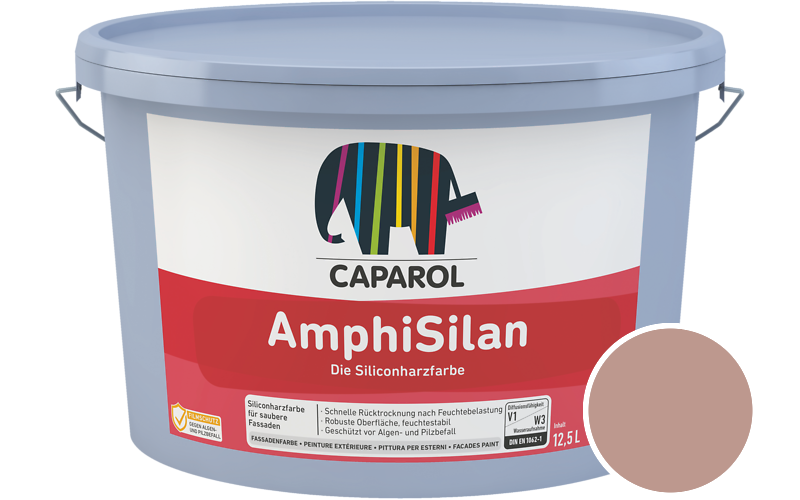 Caparol AmphiSilan 7,5L Fassadenfarbe / Getnt im Farbton Magma 80