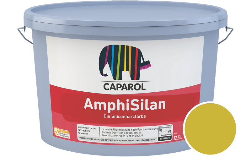 Caparol AmphiSilan 2,5L Fassadenfarbe / Getönt im Farbton Melisse 100