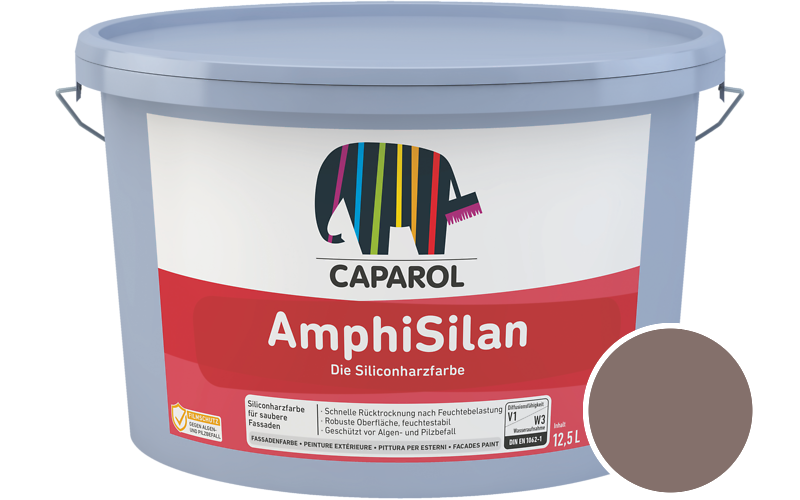 Caparol AmphiSilan 7,5L Fassadenfarbe / Getnt im Farbton Mocca 12