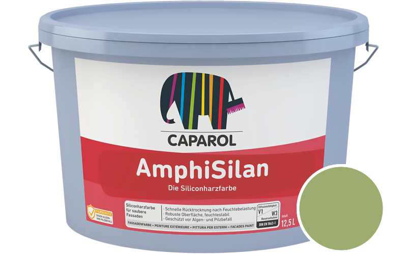 Caparol AmphiSilan 7,5L Fassadenfarbe / Getnt im Farbton Moos 100