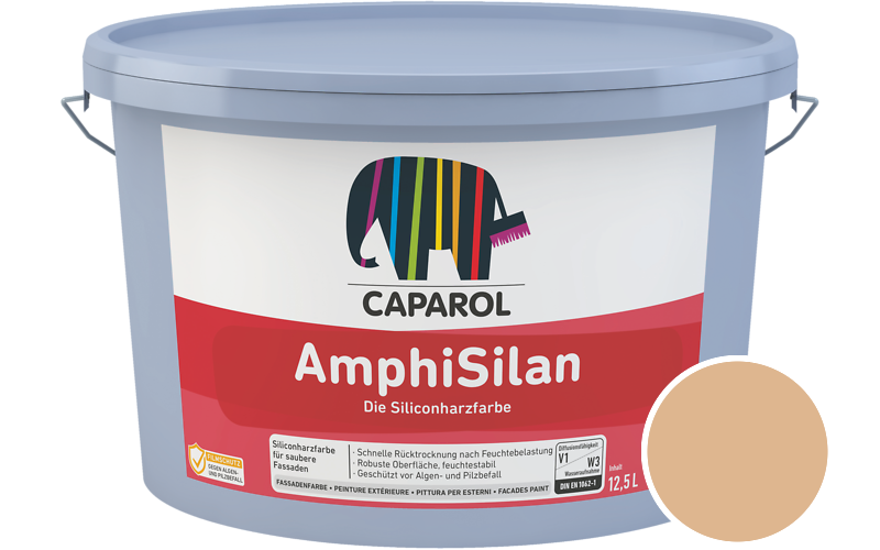 Caparol AmphiSilan 7,5L Fassadenfarbe / Getönt im Farbton Onyx 135