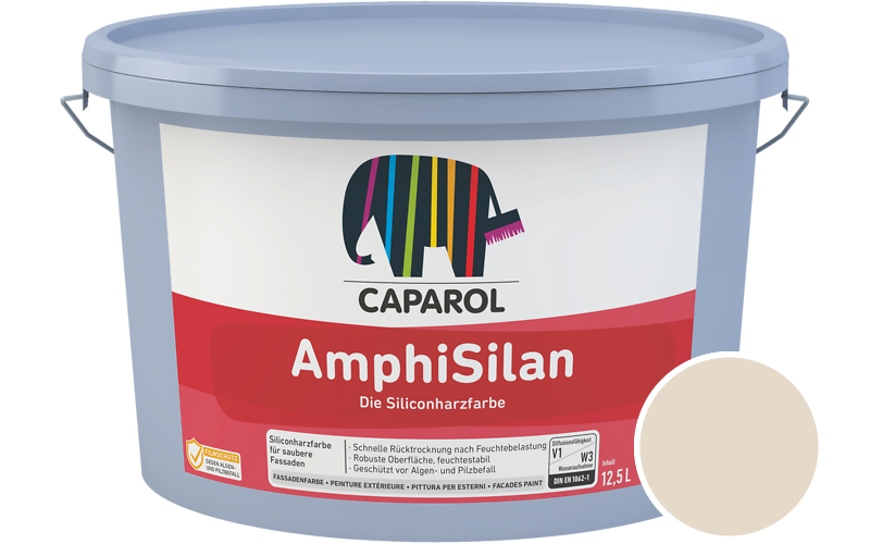 Caparol AmphiSilan 2,5L Fassadenfarbe / Getnt im Farbton Palazzo 120