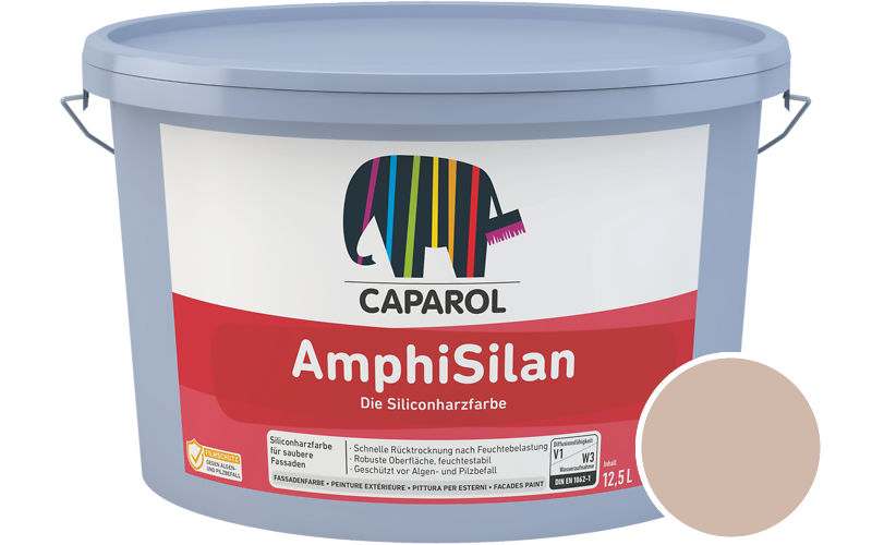 Caparol AmphiSilan 7,5L Fassadenfarbe / Getönt im Farbton Papaya 55
