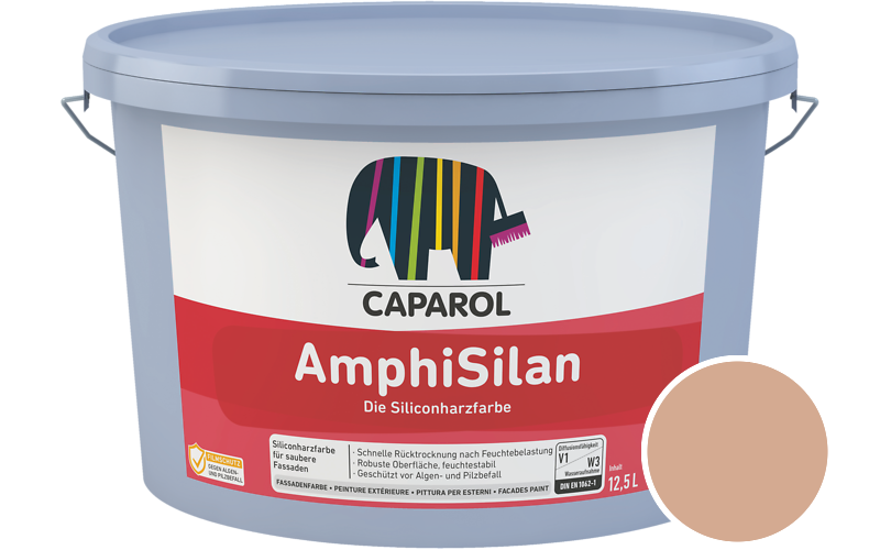 Caparol AmphiSilan 7,5L Fassadenfarbe / Getnt im Farbton Papaya 80