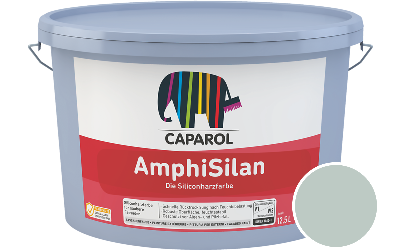 Caparol AmphiSilan 2,5L Fassadenfarbe / Getnt im Farbton Patina 20