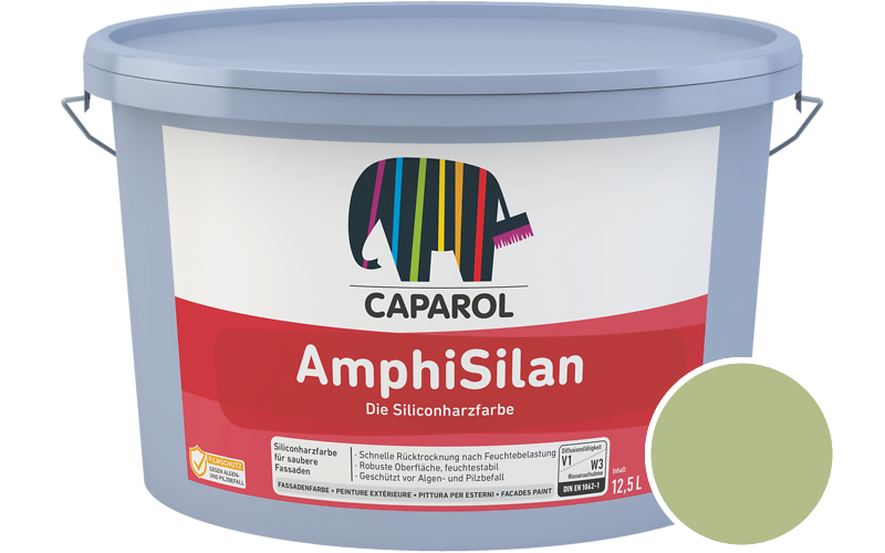 Caparol AmphiSilan 2,5L Fassadenfarbe / Getnt im Farbton Pinie 80