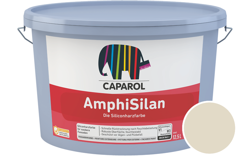 Caparol AmphiSilan 7,5L Getnt im Farbton RAL 1013 Perlweiss (ohne Perleffekt)