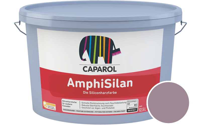 Caparol AmphiSilan 2,5L Fassadenfarbe / Getnt im Farbton RAL 4009 Pastellviolett