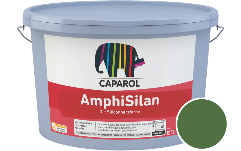 Caparol AmphiSilan 12,5L Fassadenfarbe / Get�nt im Farbton RAL 6010 Grasgr�n