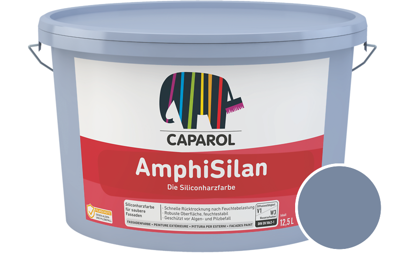 Caparol AmphiSilan 7,5L Fassadenfarbe / Get�nt im Farbton Saphir 75