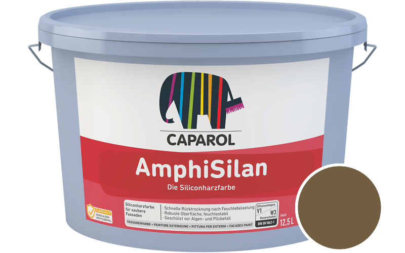 Caparol AmphiSilan 2,5L Fassadenfarbe / Getnt im Farbton Savanne 0