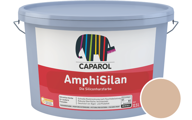 Caparol AmphiSilan 2,5L Fassadenfarbe / Getnt im Farbton Siena 105