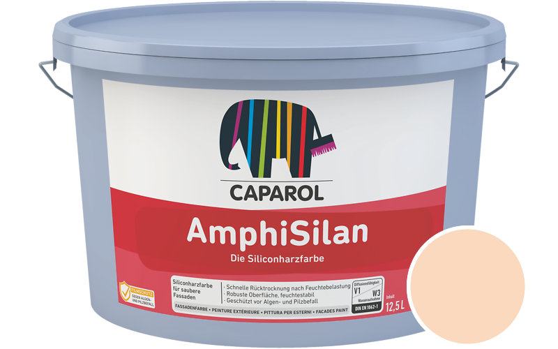 Caparol AmphiSilan 2,5L Fassadenfarbe / Getnt im Farbton Siena 145