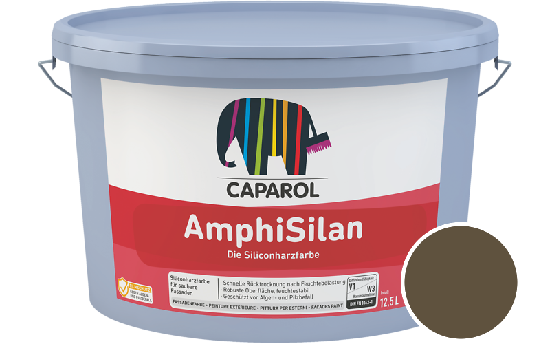 Caparol AmphiSilan 2,5L Fassadenfarbe / Getnt im Farbton Umbra Ava