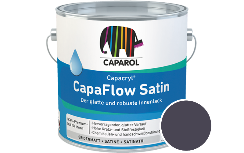 Caparol Capacryl CapaFlow Satin 750ml Acryl-Lack / Getnt im Farbton Amethyst 65