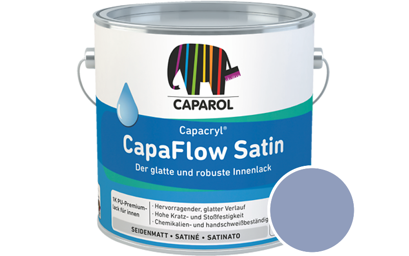 Caparol Capacryl CapaFlow Satin 2,5L Acryl-Lack / Getnt im Farbton Cosmos 12