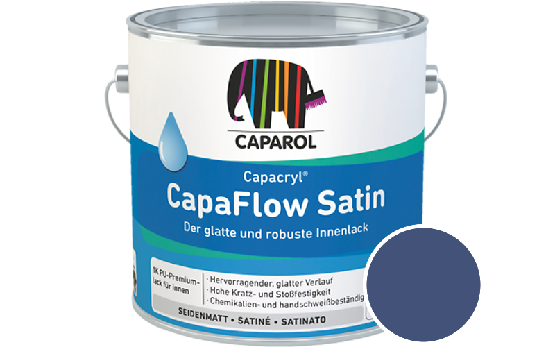 Caparol Capacryl CapaFlow Satin 750ml Acryl-Lack / Getnt im Farbton Lavendel 160