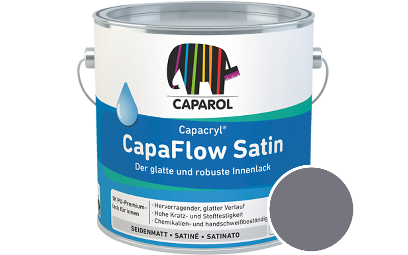 Caparol Capacryl CapaFlow Satin 2,5L Acryl-Lack / Getnt im Farbton Lavendel 45