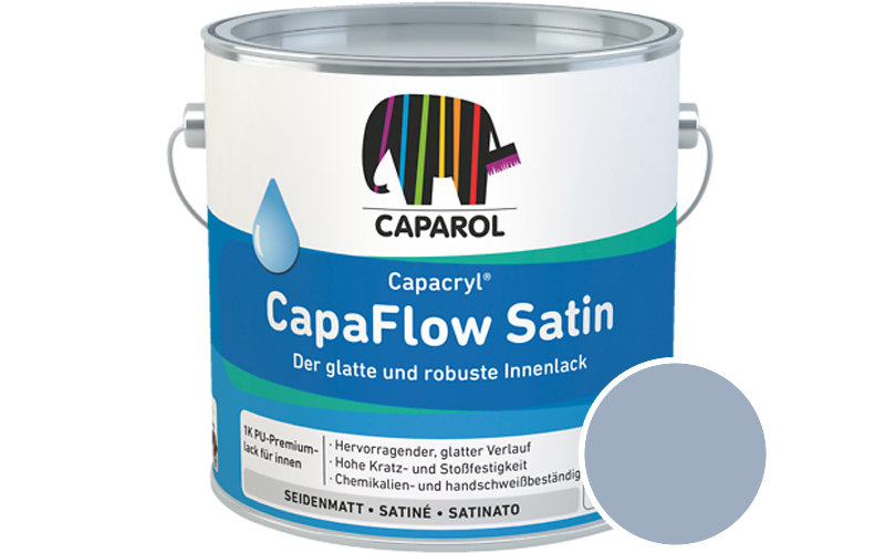 Caparol Capacryl CapaFlow Satin 2,5L Acryl-Lack / Get�nt im Farbton Lazur 150