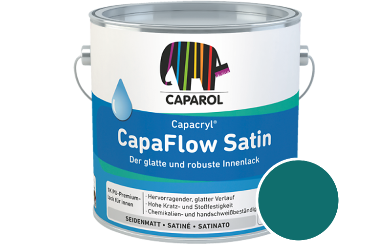 Caparol Capacryl CapaFlow Satin 2,5L Acryl-Lack / Get�nt im Farbton Verona 125