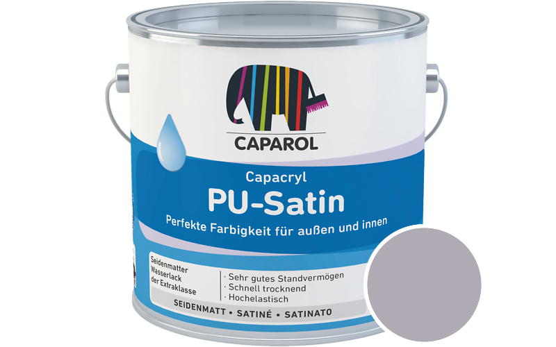 Caparol Capacryl PU-Satin 350ml Acryl-Lack / Getnt im Farbton Amethyst 45