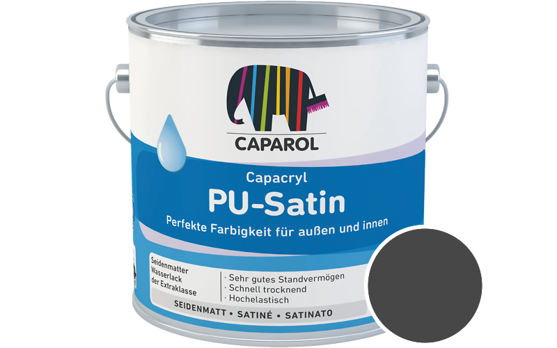 Caparol Capacryl PU-Satin 2,5L Acryl-Lack / Getnt im Farbton Amethyst 5