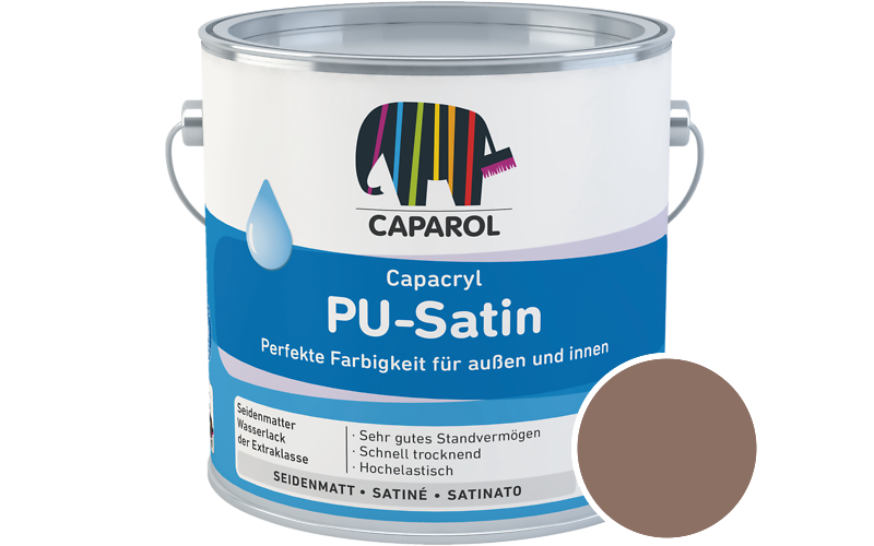 Caparol Capacryl PU-Satin 350ml Acryl-Lack / Getnt im Farbton Aprico 35