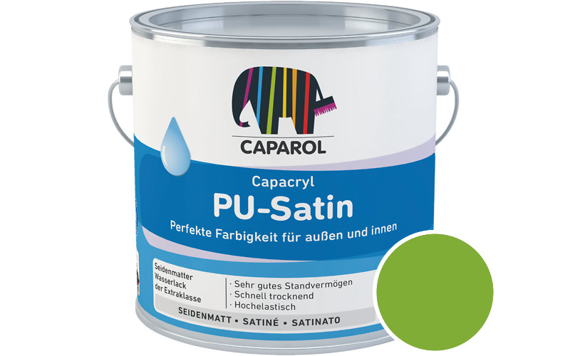 Caparol Capacryl PU-Satin 700ml Acryl-Lack / Getnt im Farbton Laser 60