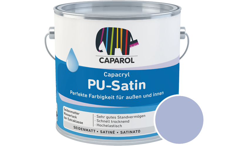 Caparol Capacryl PU-Satin 700ml Acryl-Lack / Get�nt im Farbton Lavendel 135