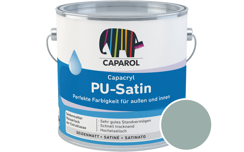 Caparol Capacryl PU-Satin 700ml Acryl-Lack / Get�nt im Farbton Patina 10