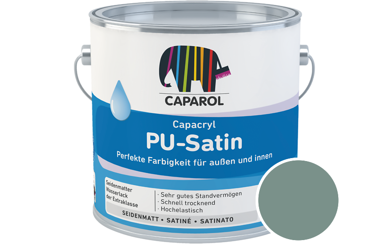 Caparol Capacryl PU-Satin 350ml Acryl-Lack / Getnt im Farbton Patina 5