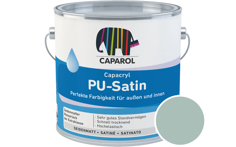 Caparol Capacryl PU-Satin 700ml Acryl-Lack / Getnt im Farbton Patina 55