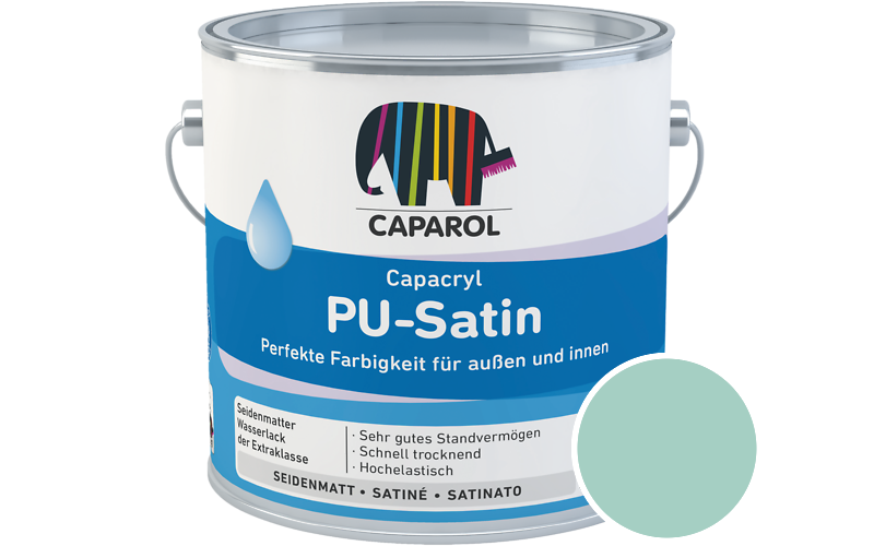 Caparol Capacryl PU-Satin 700ml Acryl-Lack / Get�nt im Farbton Patina 85