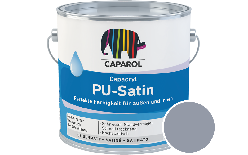 Caparol Capacryl PU-Satin 350ml Acryl-Lack / Getnt im Farbton Saphir 50