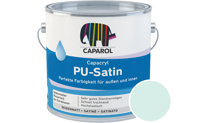 Caparol Capacryl PU-Satin 350ml Acryl-Lack / Getnt im Farbton Sardinien 18