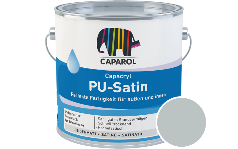 Caparol Capacryl PU-Satin 350ml Acryl-Lack / Getnt im Farbton Tibet 14