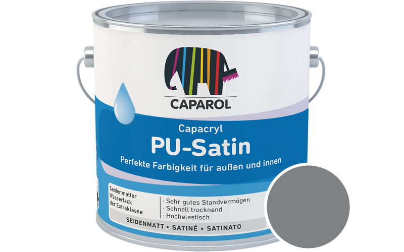 Caparol Capacryl PU-Satin 700ml Acryl-Lack / Getnt im Farbton Venato 25